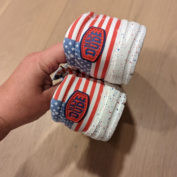 Patriotic Kids Shoes with Stars and Stripes - Picture 5 of 11